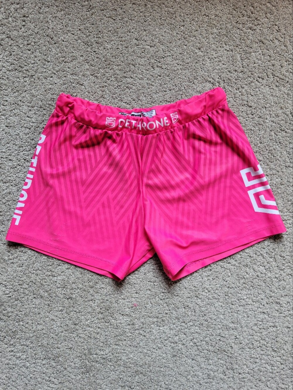 DeThrone Hot Pink Compression Shorts Athletic Training MMA